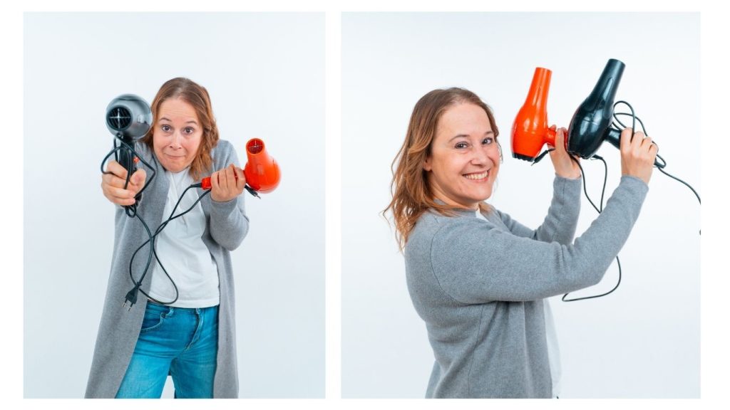 Aga Szóstek podczas sesji zdjęciowej – symbol luzu i dystansu w biznesie, autorka książki „Strategia Umami w biznesie”.